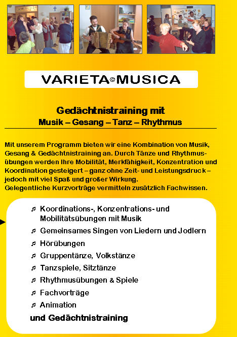 Gedchtnistraining mit Musik und Bewegung