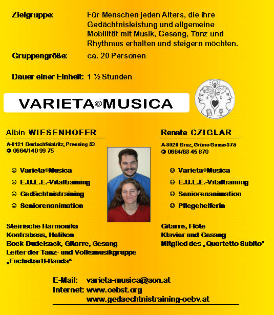 Gedchtnistraining mit Musik und Bewegung